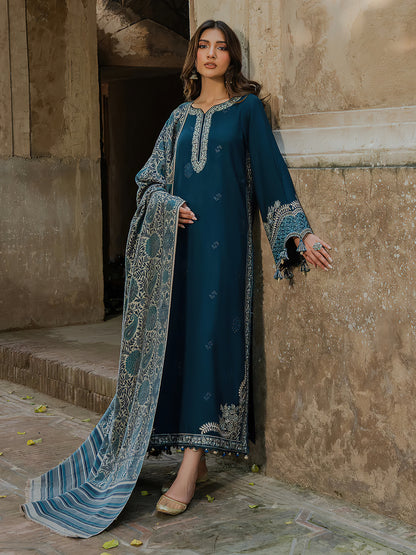 MHP - 3PC DHANAK EMBROIDERED UNSTITCHED (ZINc)