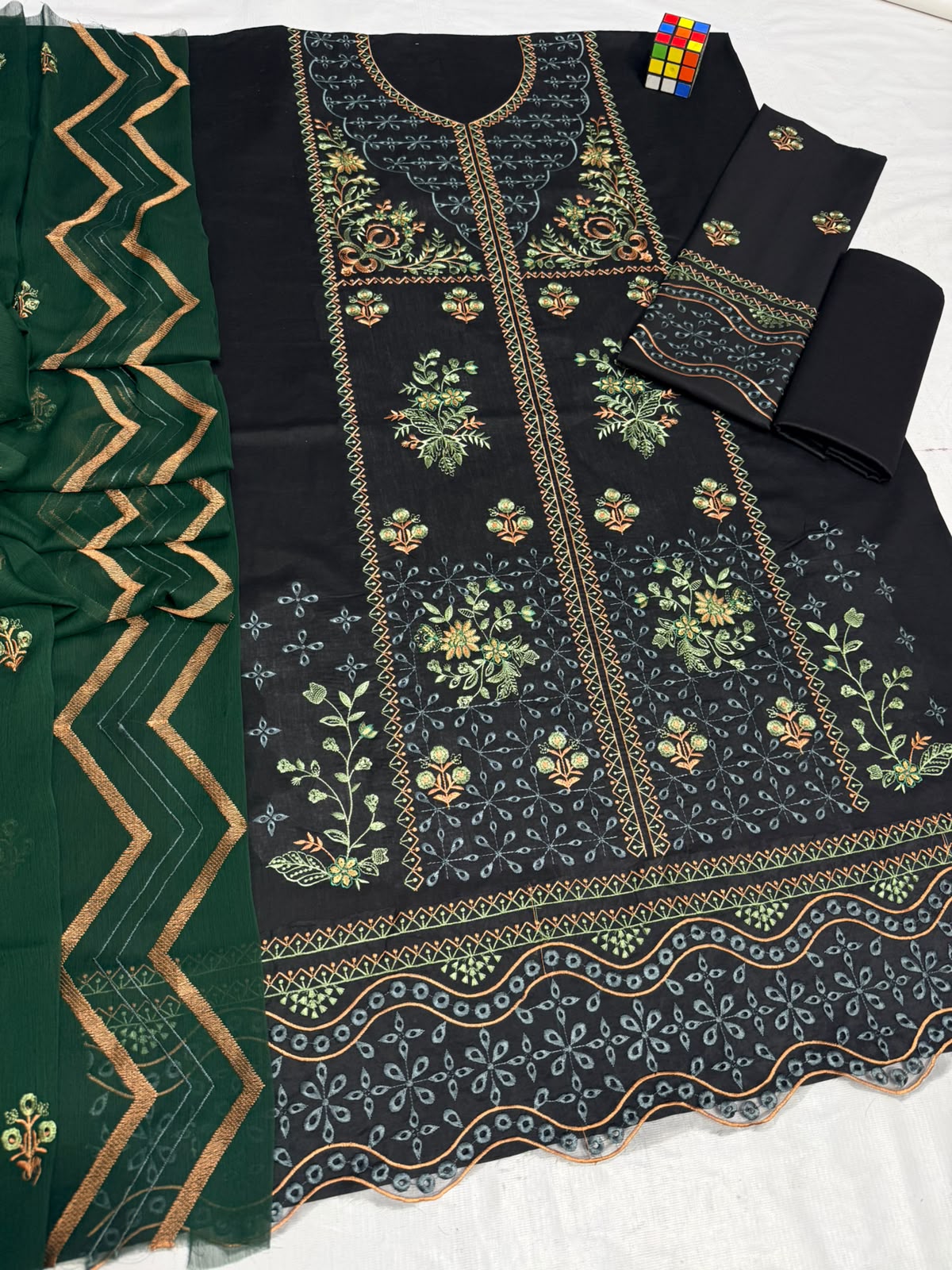 ETC - 3PC Lawn Embroidered Unstitched
