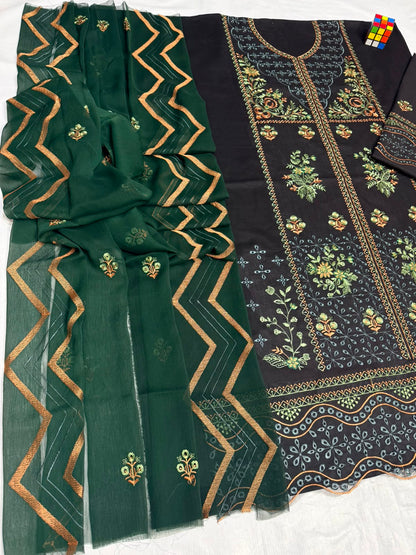 ETC - 3PC Lawn Embroidered Unstitched