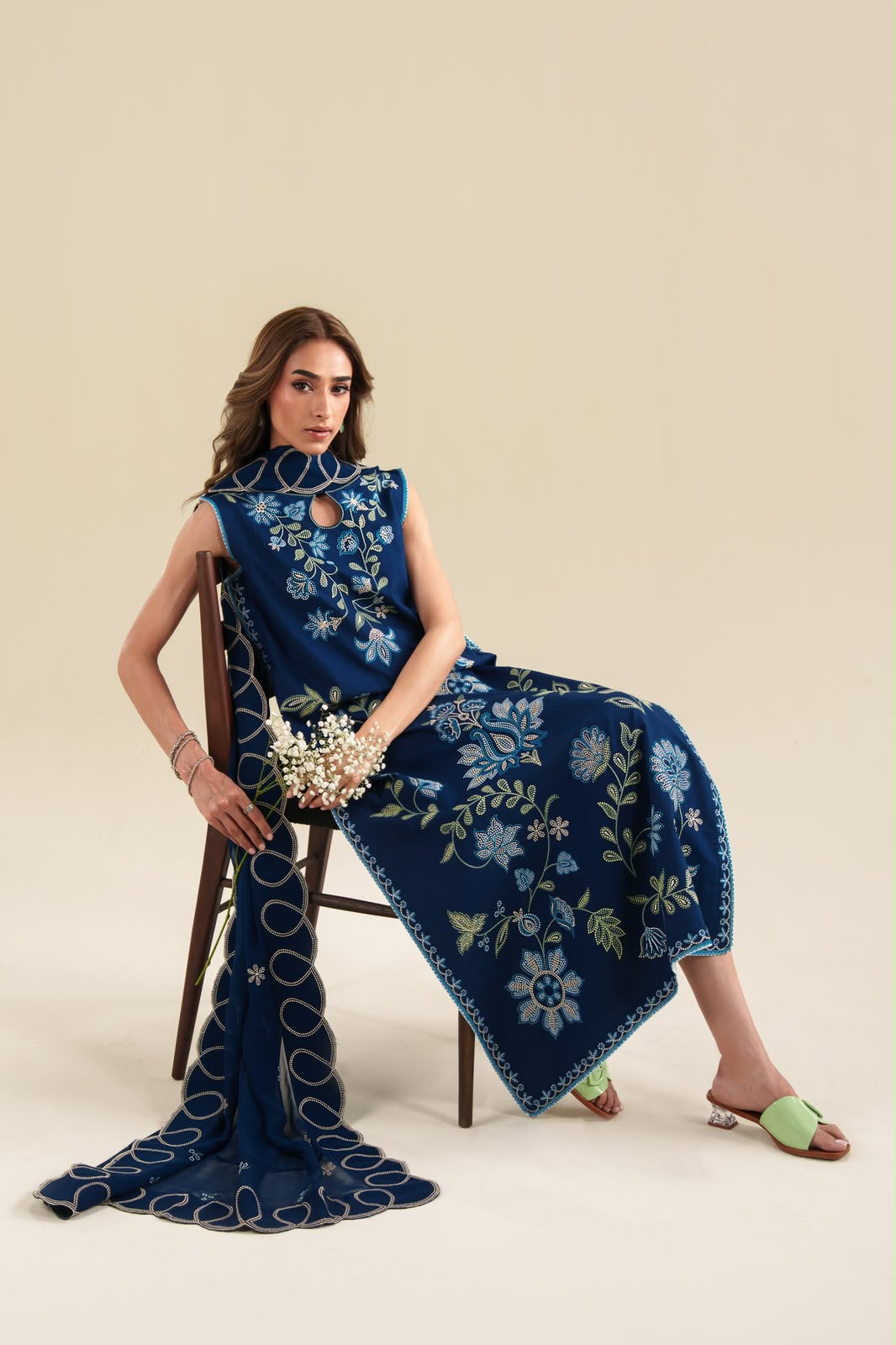 ZAB - 3PC Lawn Embroidered Unstitched
