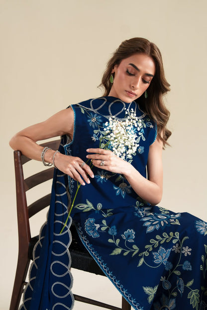 ZAB - 3PC Lawn Embroidered Unstitched