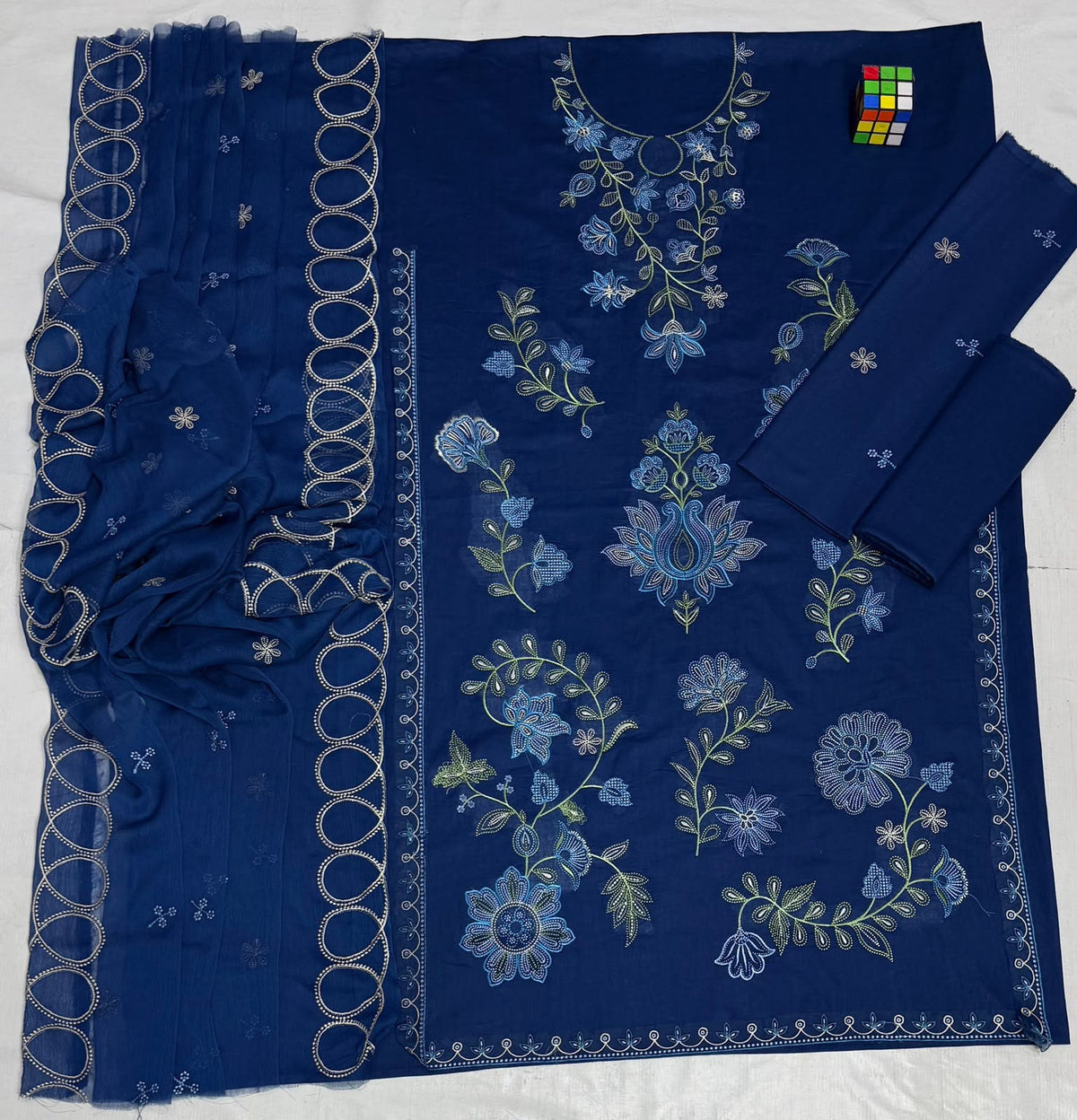 ZAB - 3PC Lawn Embroidered Unstitched