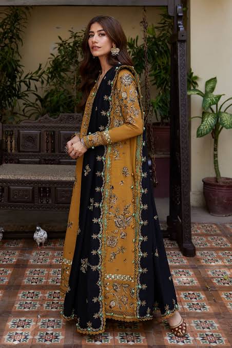 ZHA - 3PC DHANAK EMBROIDERED UNSTITCHED