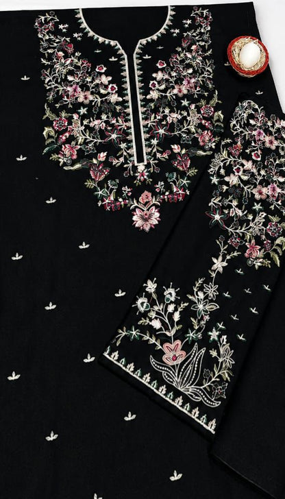 BTK - 3PC Dhanak Embroidered Unstitched